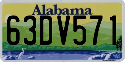 AL license plate 63DV571