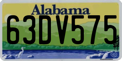 AL license plate 63DV575