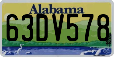 AL license plate 63DV578