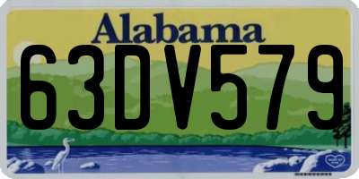 AL license plate 63DV579