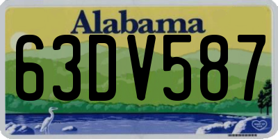 AL license plate 63DV587