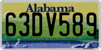 AL license plate 63DV589
