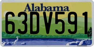 AL license plate 63DV591