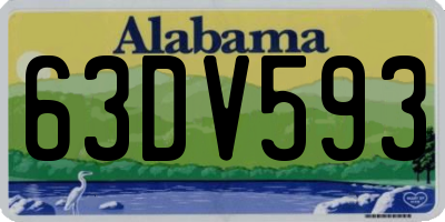 AL license plate 63DV593