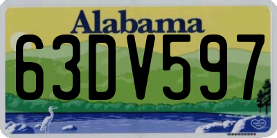 AL license plate 63DV597