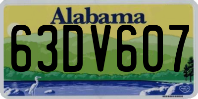 AL license plate 63DV607