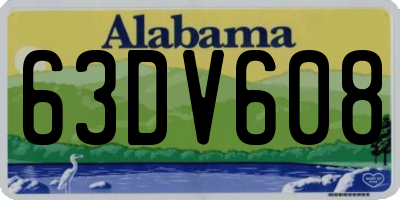 AL license plate 63DV608