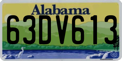 AL license plate 63DV613