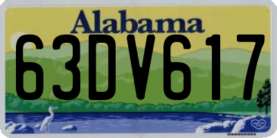 AL license plate 63DV617