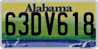 AL license plate 63DV618