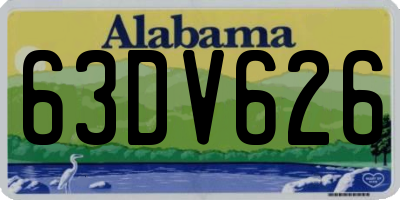 AL license plate 63DV626