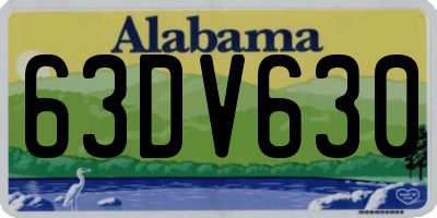 AL license plate 63DV630