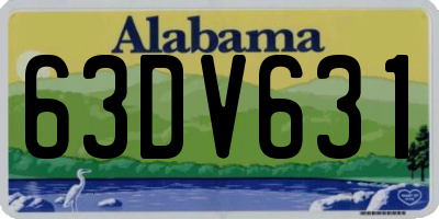 AL license plate 63DV631