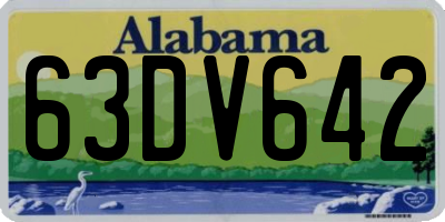 AL license plate 63DV642