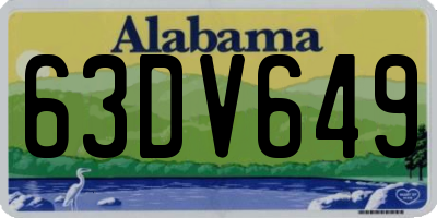 AL license plate 63DV649
