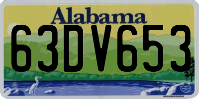 AL license plate 63DV653