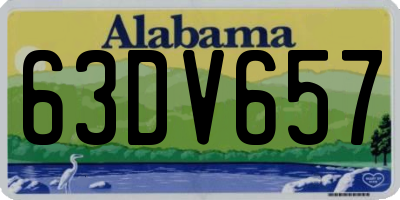 AL license plate 63DV657