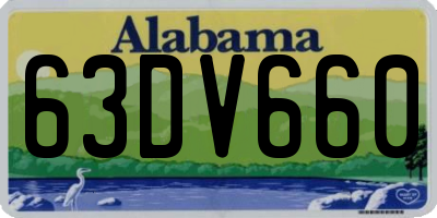 AL license plate 63DV660