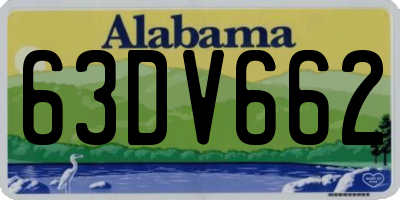 AL license plate 63DV662