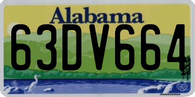 AL license plate 63DV664