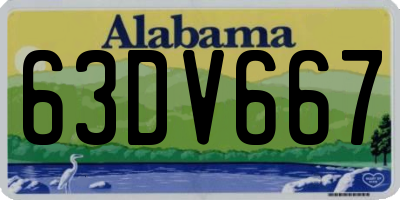 AL license plate 63DV667
