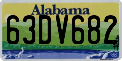 AL license plate 63DV682