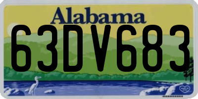 AL license plate 63DV683