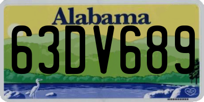 AL license plate 63DV689