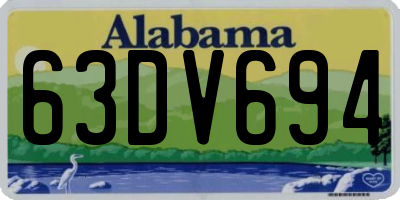 AL license plate 63DV694