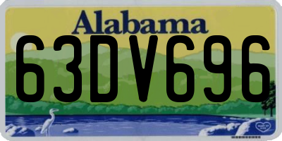 AL license plate 63DV696