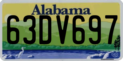 AL license plate 63DV697