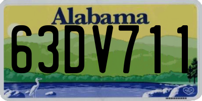 AL license plate 63DV711