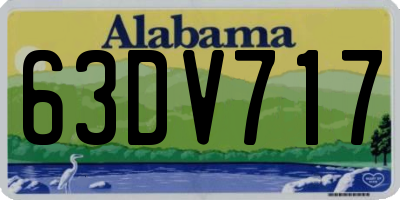 AL license plate 63DV717