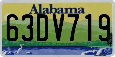 AL license plate 63DV719