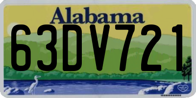 AL license plate 63DV721