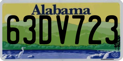 AL license plate 63DV723