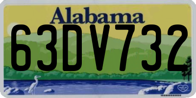 AL license plate 63DV732