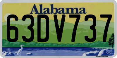 AL license plate 63DV737