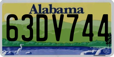 AL license plate 63DV744