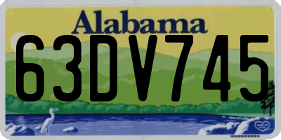 AL license plate 63DV745