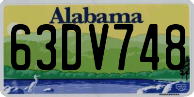 AL license plate 63DV748