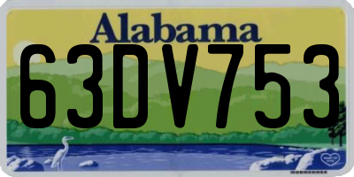 AL license plate 63DV753