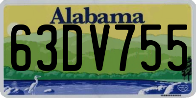 AL license plate 63DV755