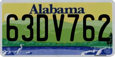 AL license plate 63DV762