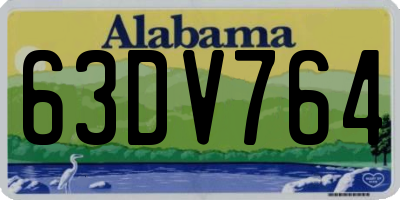 AL license plate 63DV764