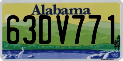 AL license plate 63DV771