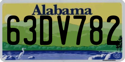 AL license plate 63DV782