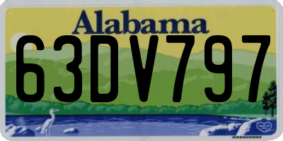 AL license plate 63DV797