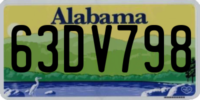 AL license plate 63DV798