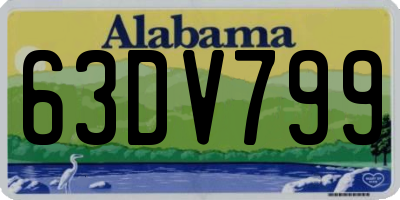AL license plate 63DV799